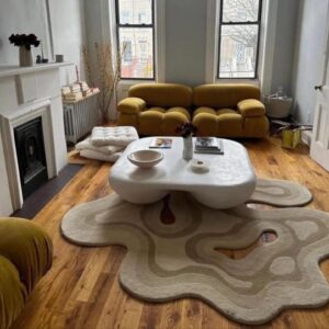 Irregular Shaped Throw Rug