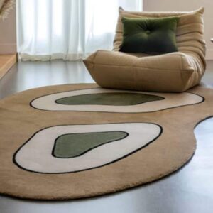 Abstract Irregular Shape Rug